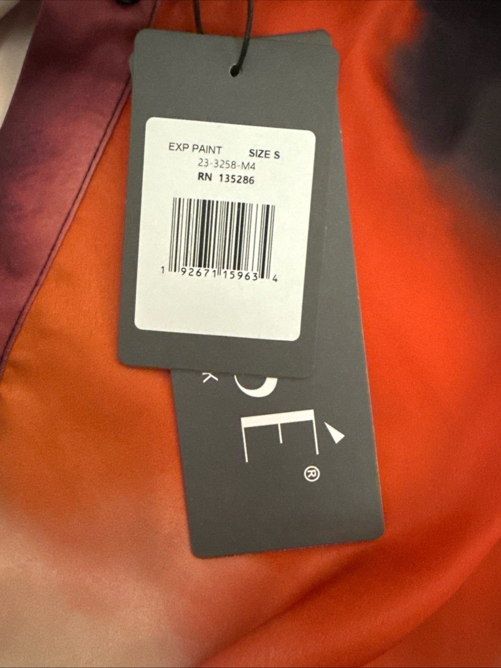 Lysse Satin Tie-Dye Button-Down Shirt in Red, Black & Pink - Picture 5 of 7